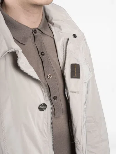Moorer Porto Buttoned-up Jacket In Neutral