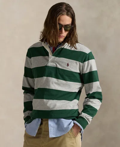 Polo Ralph Lauren Striped Pattern Long Sleeve Polo Shirt In Multi