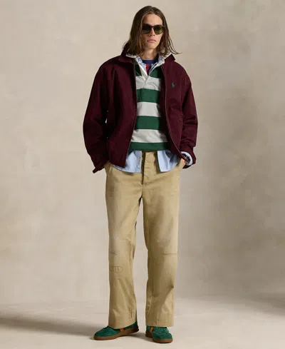 Polo Ralph Lauren Striped Pattern Long Sleeve Polo Shirt In Multi