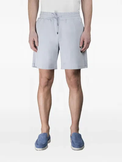 Moorer Drawstring Track Shorts In Blue