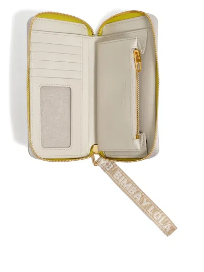 Bimba Y Lola Zip-fastening Logo Wallet In White