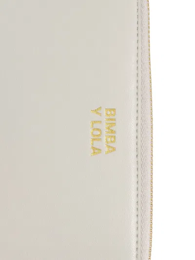 Bimba Y Lola Zip-fastening Logo Wallet In White
