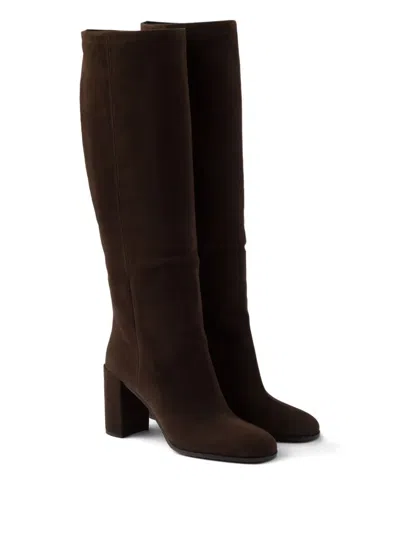 Prada Classic Knee-high Boots In Multi