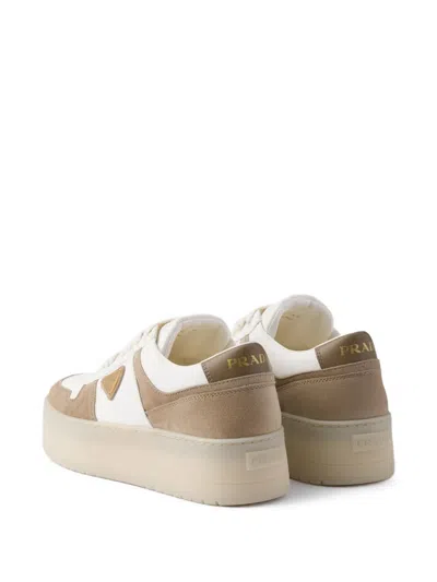 Prada Downtown Low-top Platform Sneakers In Multi