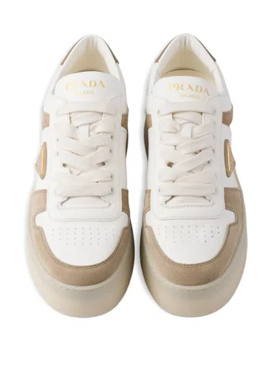 Prada Downtown Low-top Platform Sneakers In Multi
