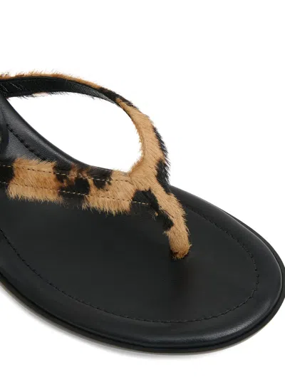 Mansur Gavriel 50mm Mari Leopard-print Sandals In Brown