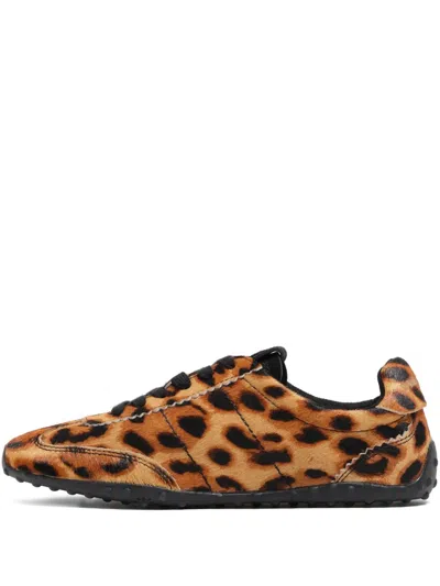 Bimba Y Lola Leopard-print Lace-up Sneakers In Multi