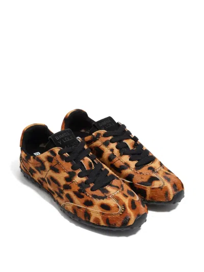Bimba Y Lola Leopard-print Lace-up Sneakers In Multi