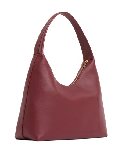 Mansur Gavriel Mini Candy Leather Hobo Bag In Red