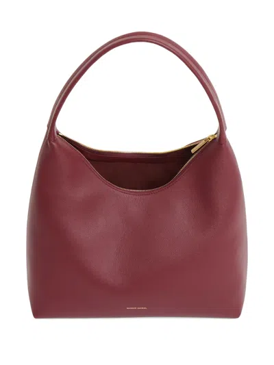 Mansur Gavriel Mini Candy Leather Hobo Bag In Red