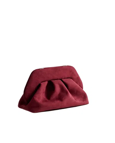 Themoirè Tia Suede Prune Bag In Green