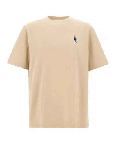 Maison Kitsuné Crew Neck Short Sleeve Relaxed Fit T-shirt In Neutral