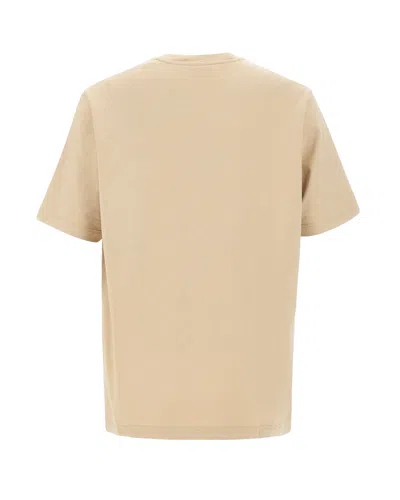 Maison Kitsuné Crew Neck Short Sleeve Relaxed Fit T-shirt In Neutral