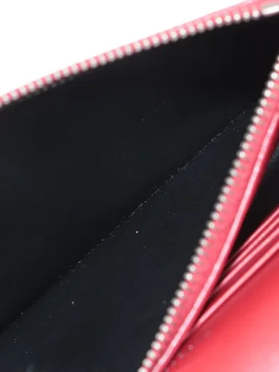 Pre-owned Saint Laurent 2000s Kate Crocodile-effect Chain-strap Shoulder Bag In Red