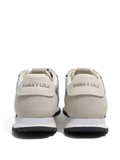 Bimba Y Lola 13 18 Retro Scalloped-trim Sneaker In Silver