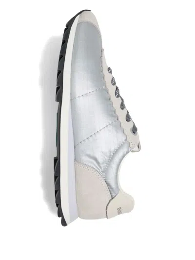 Bimba Y Lola 13 18 Retro Scalloped-trim Sneaker In Silver