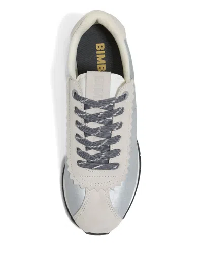 Bimba Y Lola 13 18 Retro Scalloped-trim Sneaker In Silver
