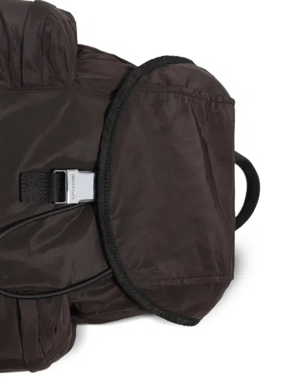 Bimba Y Lola Large Drawstring Buckle Backpack In Brown