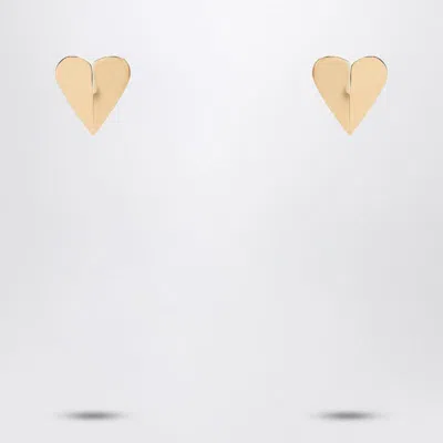 Alaïa Alaia Le Coeur Torn Gold Earrings Women In Gold