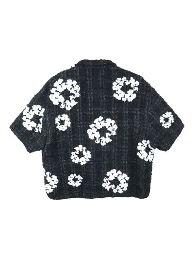 HALF 花环缀饰粗花呢夹克
