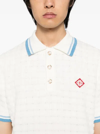 Casablanca Boucle Polo In White