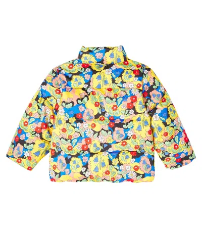 Mini Rodini Floral Printed Puffer Jacket In Multi