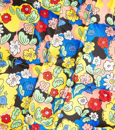 Mini Rodini Floral Printed Puffer Jacket In Multi