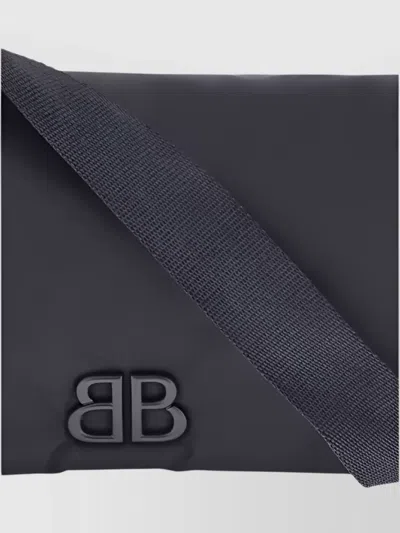 Balenciaga Nylon Monaco Shoulder Bag In Black