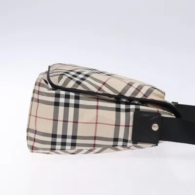 Pre-owned Burberry Nova Check Beige Nylon Shoulder Bag ()