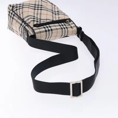 Pre-owned Burberry Nova Check Beige Nylon Shoulder Bag ()