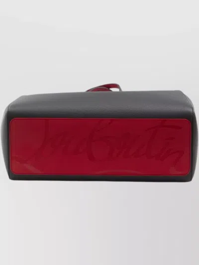 Christian Louboutin Cabata Shoulder Bag In Leather With Studs Detail On The Front In Black