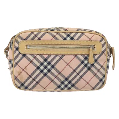 Pre-owned Burberry Nova Check Pink Nylon Shoulder Bag ()