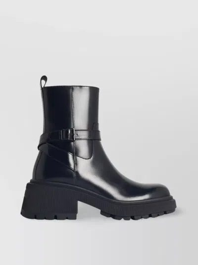 Jimmy Choo 'flat Chunky Sole Ankle Boots' In Black