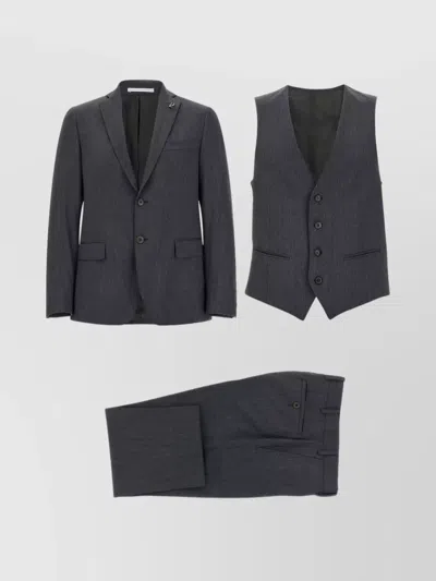 Pal Zileri Three Piece Linea Cerimonia Suit Set In Black