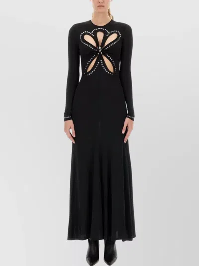 Rabanne Second Skin Effect Long Dress In Black