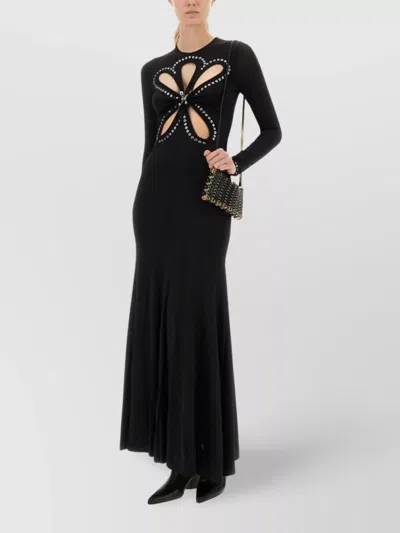 Rabanne Second Skin Effect Long Dress In Black