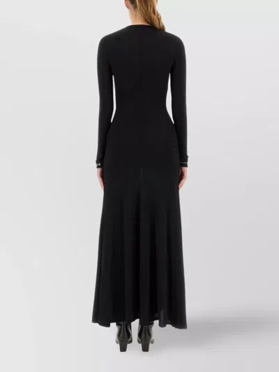 Rabanne Second Skin Effect Long Dress In Black