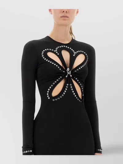 Rabanne Second Skin Effect Long Dress In Black