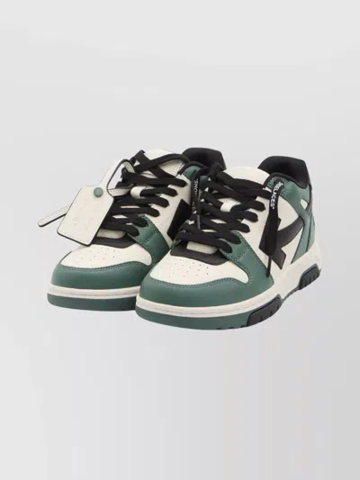 Off-white Out Of Office Sneakers In Green