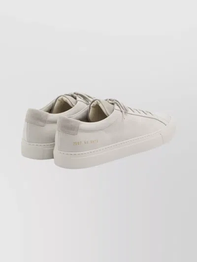 Common Projects Achilles Sneakers In Light Grey Nubuck In Gray