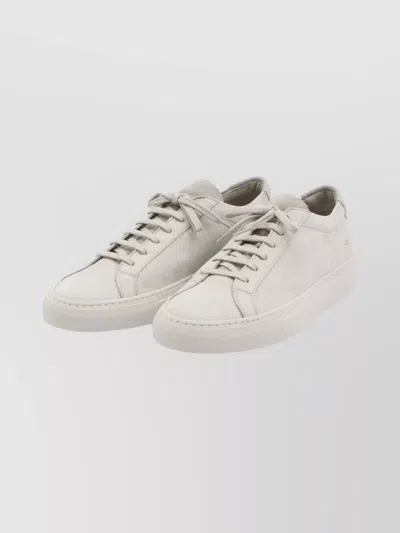 Common Projects Achilles Sneakers In Light Grey Nubuck In Gray