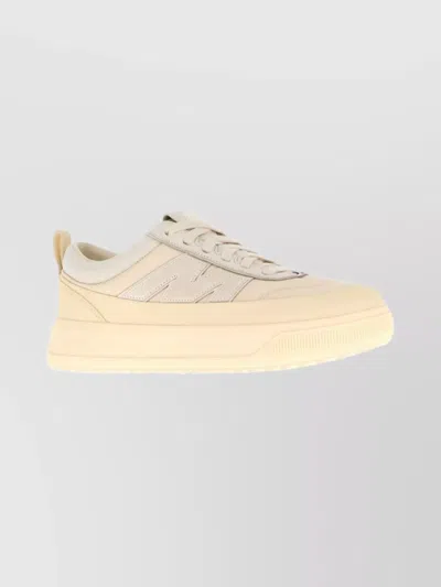 Moncler Canvas Altive Sneakers Rubber Sole In Neutral