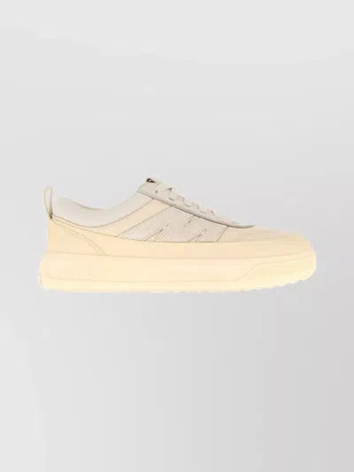 Moncler Canvas Altive Sneakers Rubber Sole In Neutral