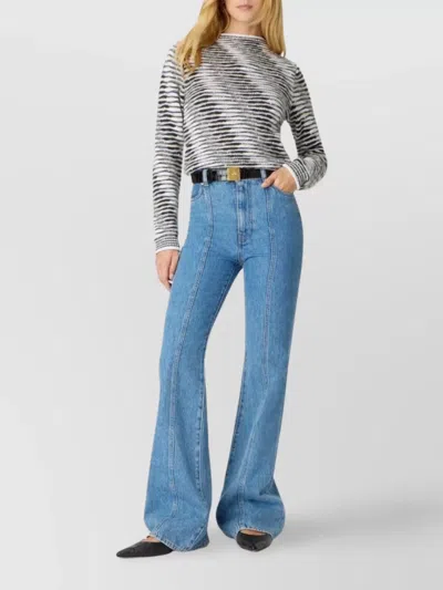 Missoni Rollkragenpullover Mit Flammenmuster In Gray