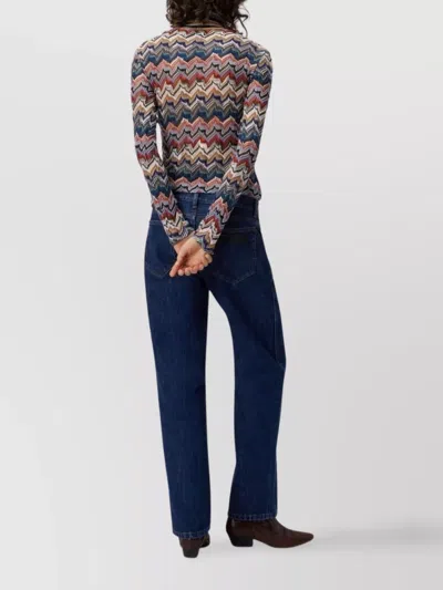 Missoni Slim-fit-rollkragenpullover Aus Strukturierter Spitze In Multi