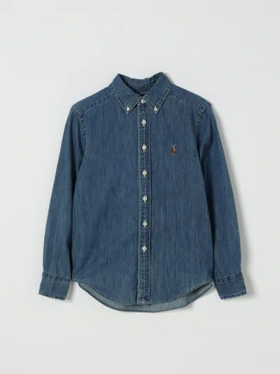 Polo Ralph Lauren Denim Shirt In Blue