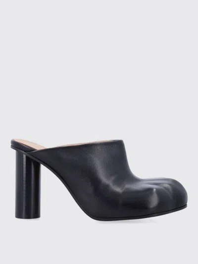 Jw Anderson J. W. Anderson Black Nappa Leather Paw Mules In Black
