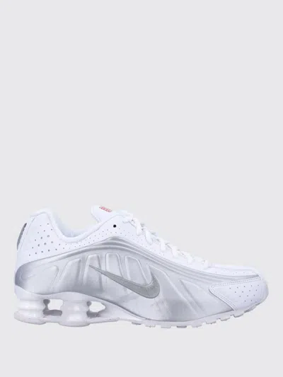 Nike Shox R4 Aerodynamic White Sneakers In White