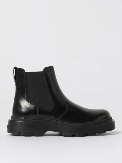 Tod's Ankle Boots In Leather In Black