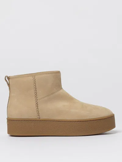 Hogan Ankle Boots Platform Sole In Neutral